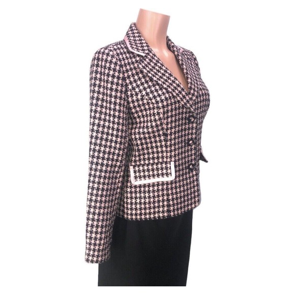 SPENSER JEREMY Blazer Jacket sz 4 Pink/Black Casual - Picture 5 of 16